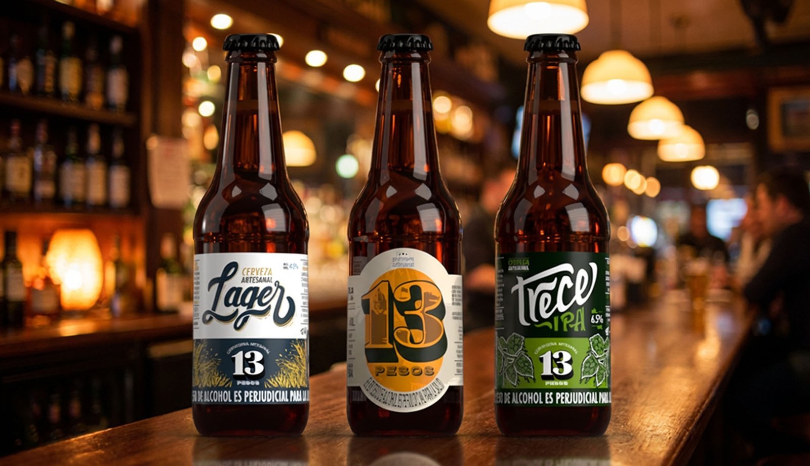 13 Pesos Packaging CGI